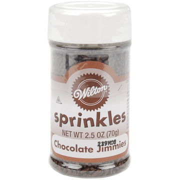 Wilton W710774 Sprinkles For Cake Decoration, 2.5-Ounce, Chocolate Jimmies