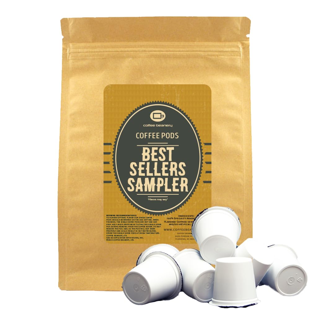Coffee Beanery Coffee Pods Variety Pack - 20 Count - 10 Unique Flavors