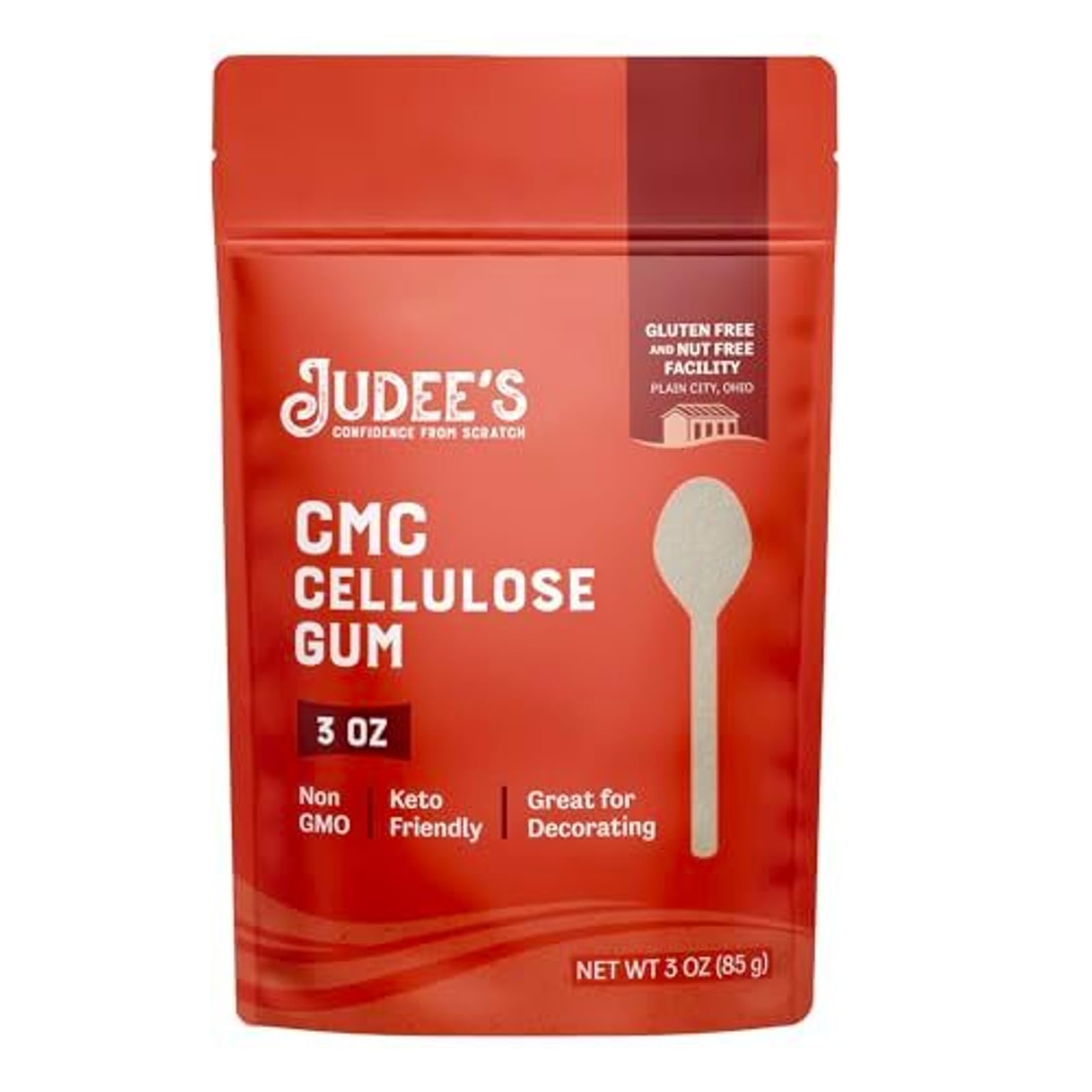 Judees Gluten Free CMC Powder - Improves Gluten Free Dough, Prevents Ice Crystals, 3 oz