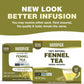 HANDPICK Fennel Tea Bags - 100 Caffeine Free Herbal Tea Bags, Made from 100% Natural Whole Fennel Seeds, Premium Quality, Sweet Taste & Aroma