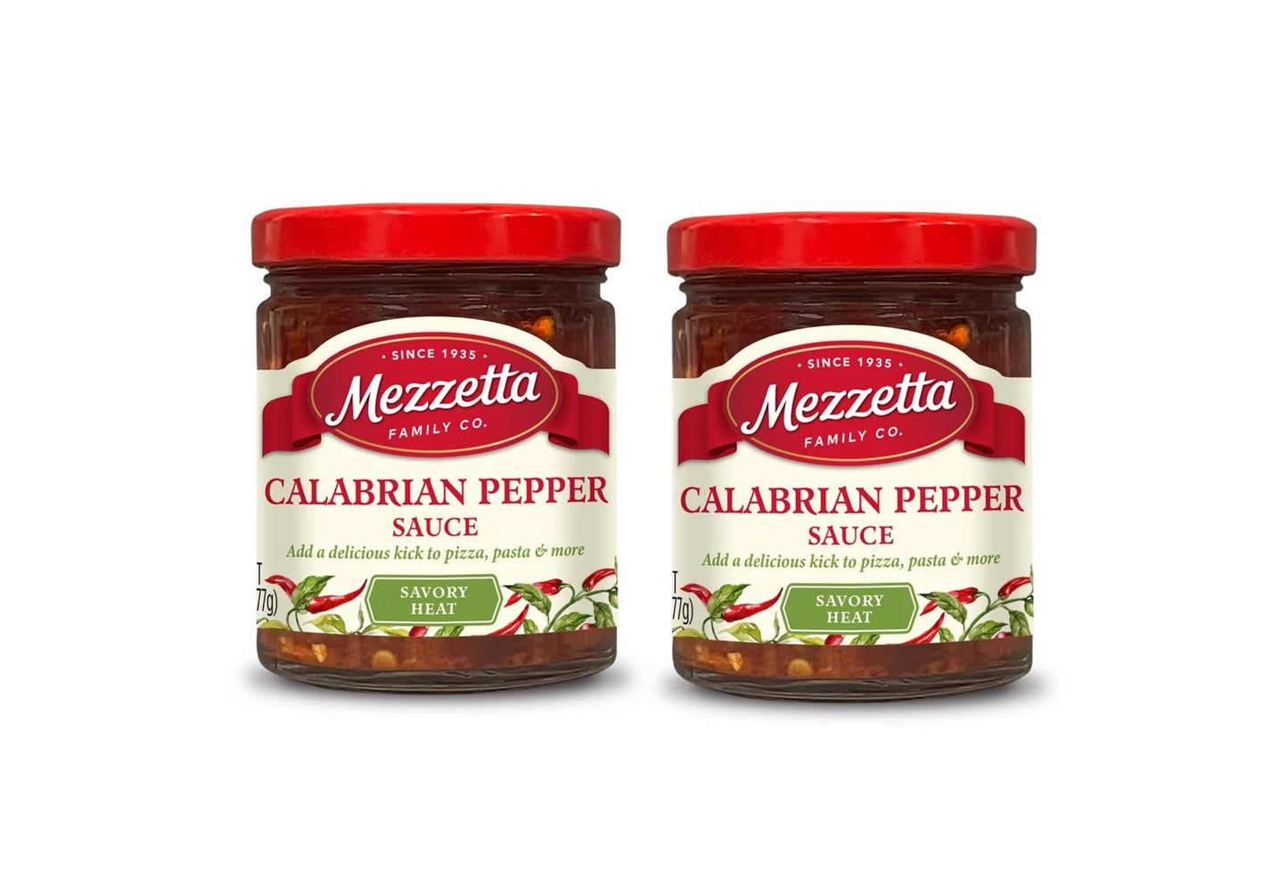 Mezzetta Calabrian Pepper Sauce | Gluten-Free, Non-GMO & Keto | 6 Fluid Ounce Jar (Pack of 2)