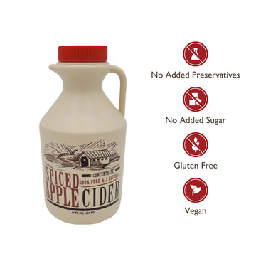 Mountain Cider Company Apple Cider Concentrate | Spiced Drink | 16 fl. oz (16 servings) | Model SCC16