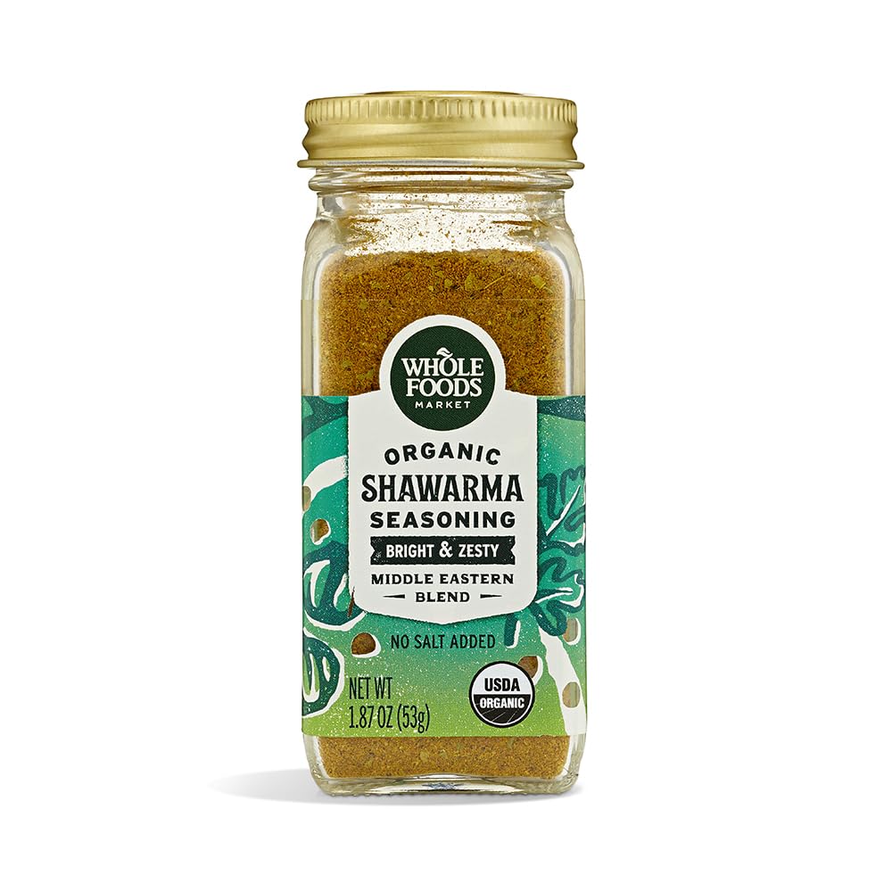Whole Foods Market, Organic Seasoning, Shawarma (No Salt Added), 1.87 Ounce
