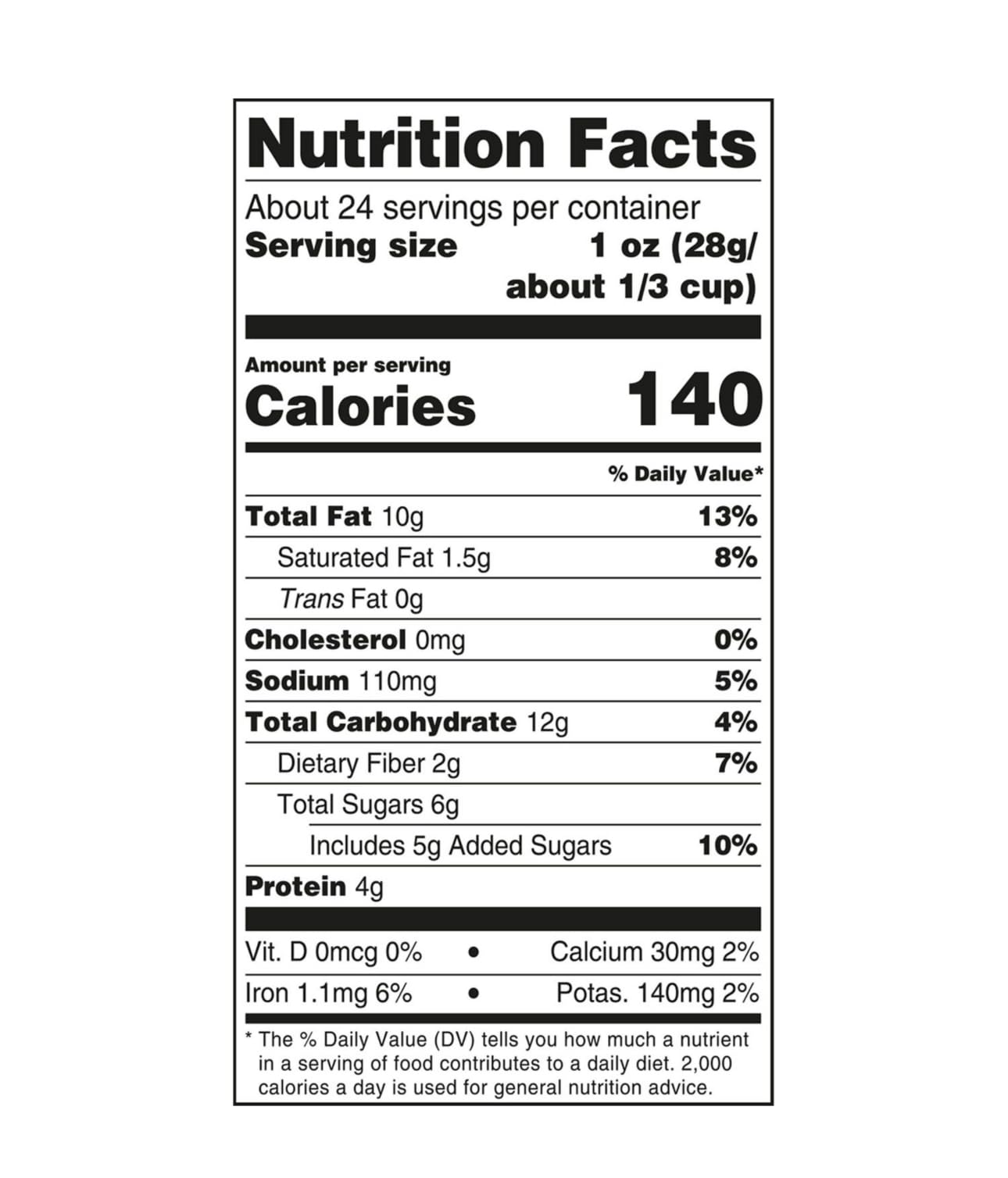 Honey Vanilla Nut & Fruit Clusters - 24 oz, Resealable Pouch, Cashews, Almonds, Cranberries, Chia Seeds, Perfect Crunchy Snack f