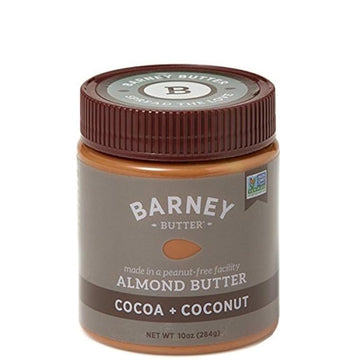 Barney Almond Butter, Cocoa + Coconut, No Stir, Non-Gmo, Gluten-Free, Skin-Free, Paleo Friendly, Keto, 10 Ounce