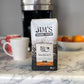 Jim’s Organic Coffee Hazelnut - All-Natural Flavored Light Roast Ground Coffee, 12 oz Bag