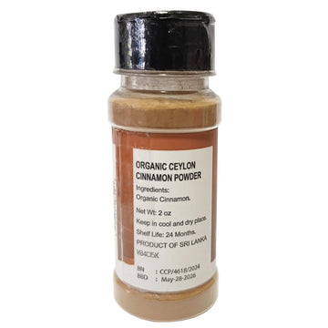 52Usa Organic Ceylon Cinnamon Powder, 2 Ounce, True Cinnamon Farmed In Sri Lanka, Non-Gmo, Gluten-Free, Perfect For Baking, Cook
