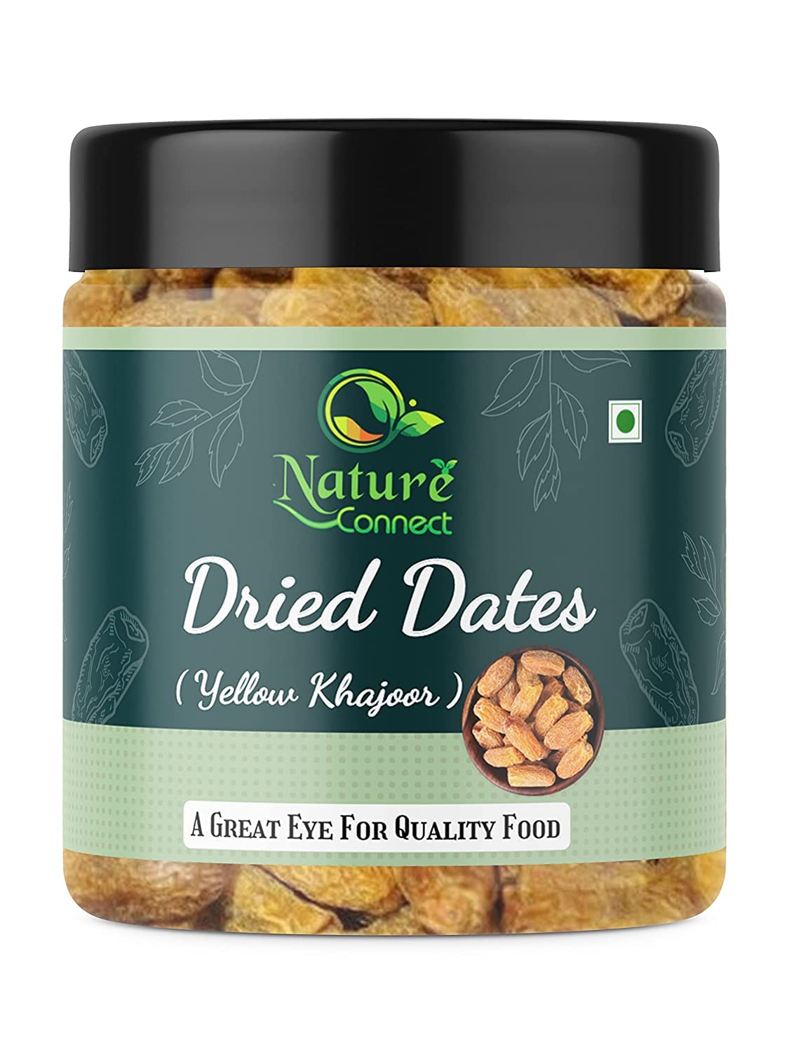 Nature Connect Yellow Dry Dates 250 gms| Sukha Khajoor | Pila Chhuara | Yellow Dry Dates | Sukha Khajoor| Pila Chuara_Packing Ma