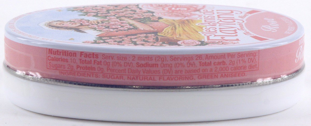 2 Pack Les Anis De Flavigny Rose Hard Candy 1.75-Ounce (50G) Tins