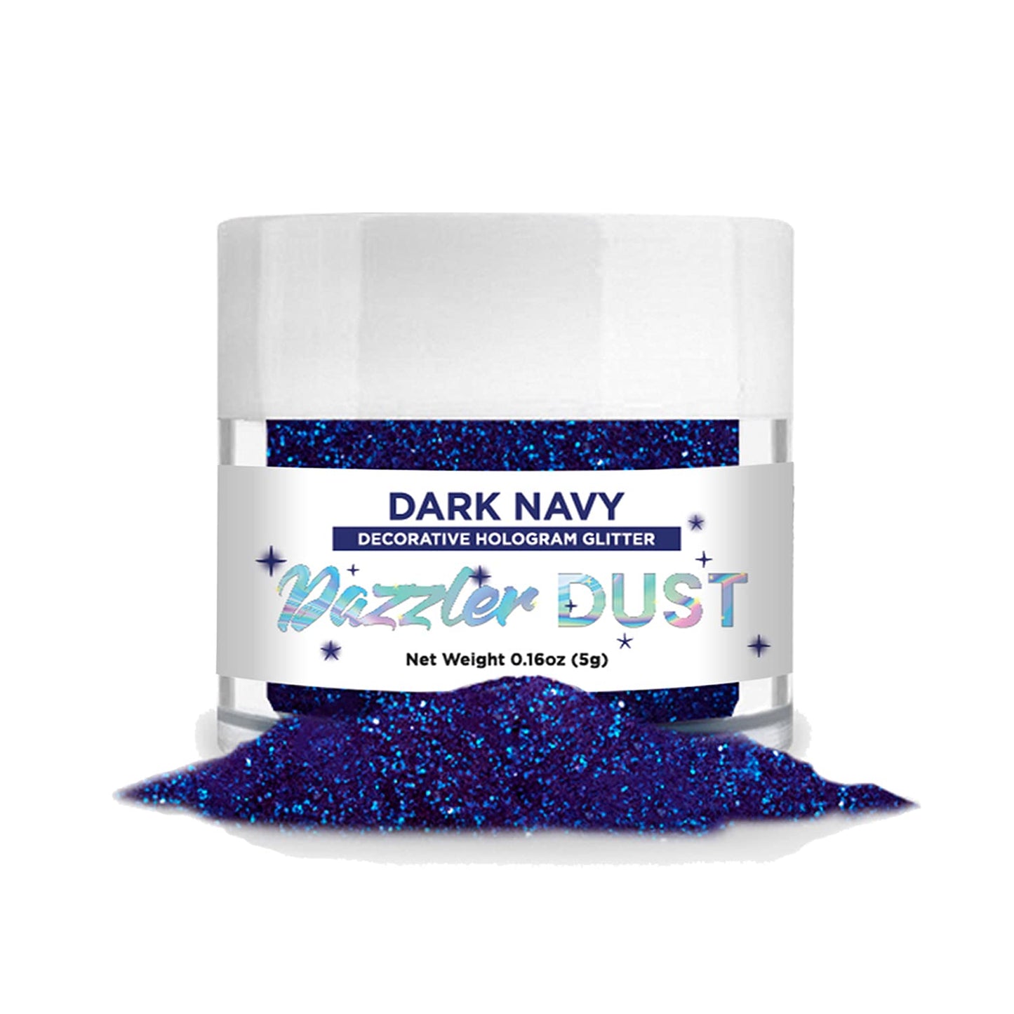 BAKELL Dark Navy Art & Craft Glitter, 5g Jar | DAZZLER DUST | Non-Toxic Decorating Glitter | Arts, Crafts, Slime, Glue, Paint, F