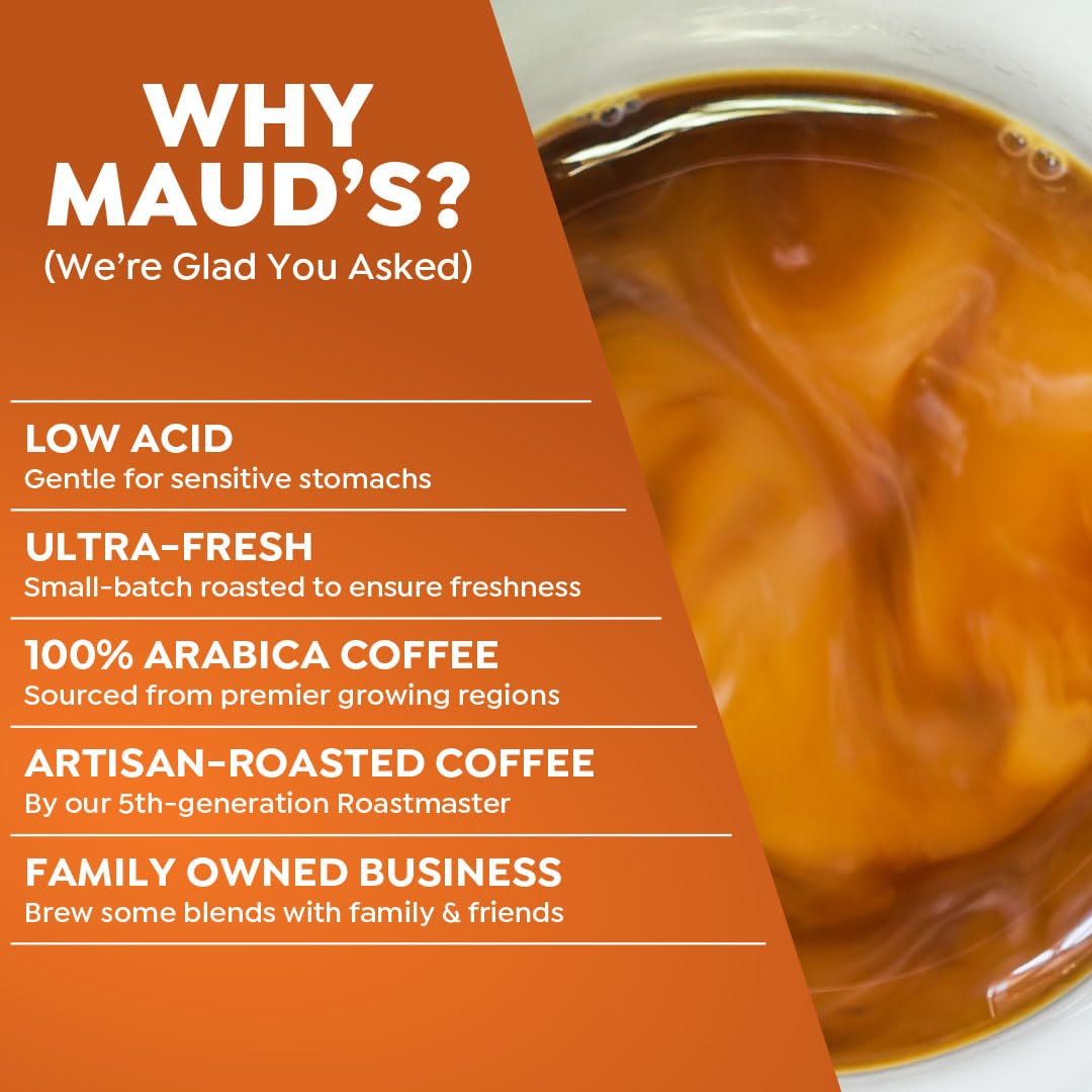 Maud s Pumpkin Spice Flavored Coffee Pods  50 ct - 100% Arabica Medium Roast Coffee  Solar Energy Produced Recyclable Single Coffee Pods Compatible with Keurig K-Cup malt-inspired