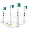 Replacement Toothbrush Heads Compatible With Braun Electric Toothbrushes, 4Pcs, Small Round Brush Head For Oral B Rechargeable T
