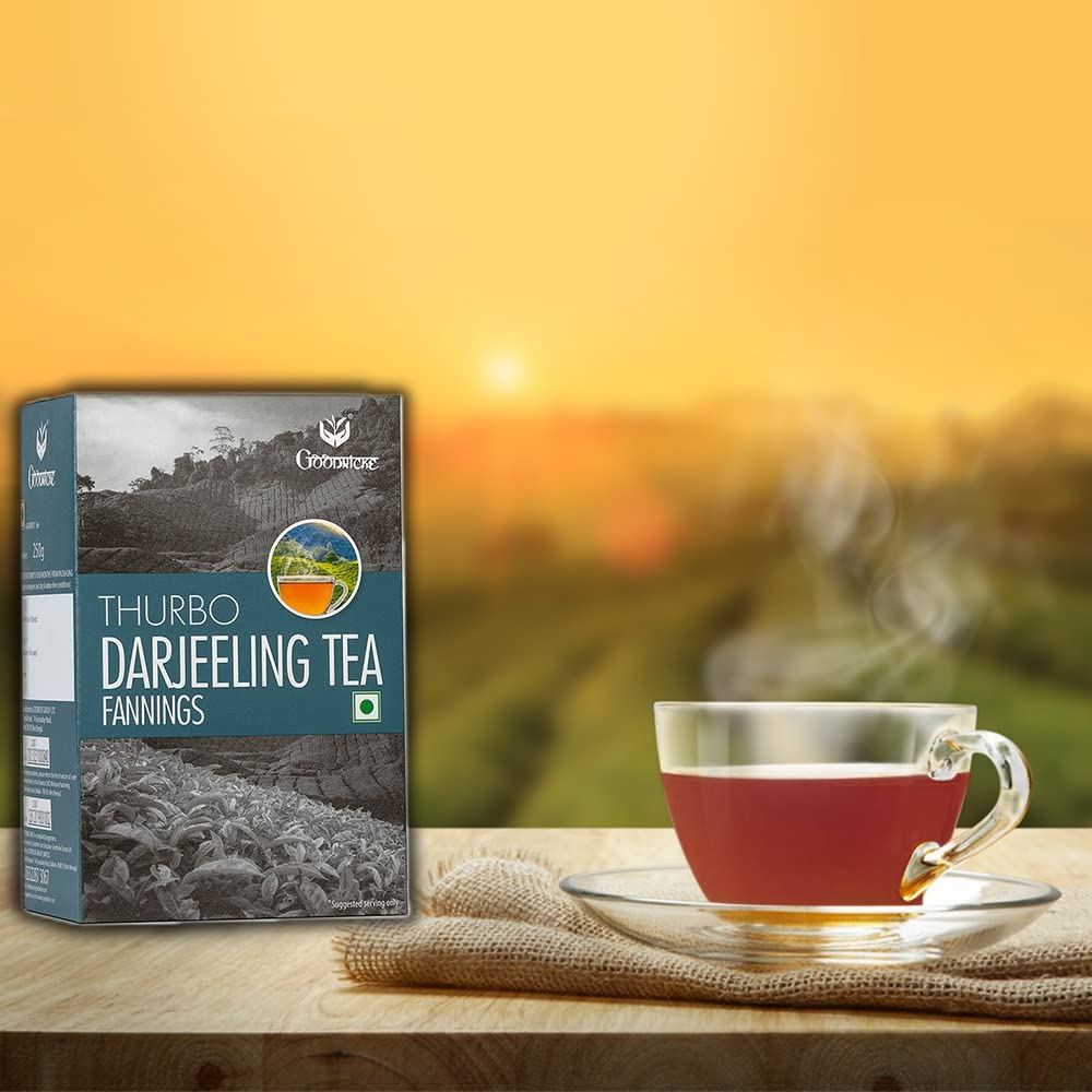 Goodricke Thurbo Fanning Darjeeling Tea - 250 Gm (Pack Of 1) | Single Estate Whole Leaf Tea | 100% Pure & Original Loose Leaves