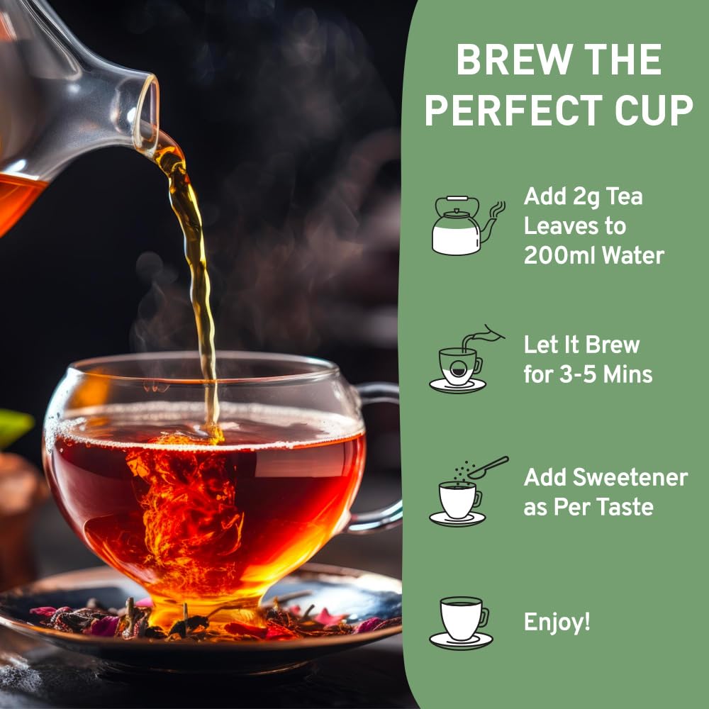 Handpick, Premium Chai Tea Loose Leaf (340G/12Oz) | Blend Of Black Tea - Masala Chai Tea With Cinnamon, Cardamom, Cloves & Black
