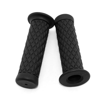 Motorcycle Grips Non Slip Rubber Bar End Thruster Grip 78 22Mm 24Mm Motorcycle Comfort Hand Handlebar Grip Thruster Grip (Black)