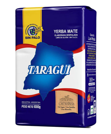 Taragi Yerba Mate No Stems, 1Kg - 2.2 Lbs (Blue Pack)