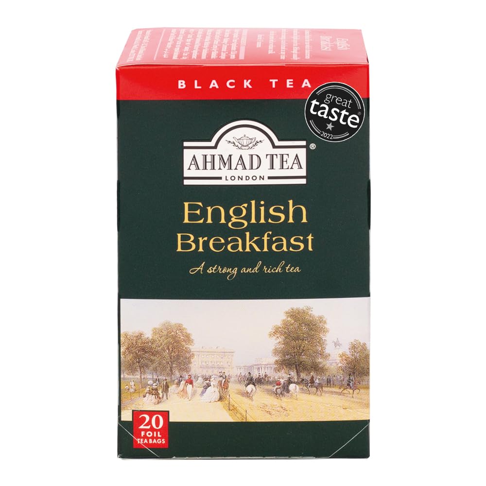 Ahmad Tea English Breakfast Tea - 20-Count Boxes, Pack of 6, 120 Count