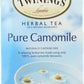 Twinings Pure Camomile Tea - Herbal Tea Bags, 60 Count (3x20 Bags)