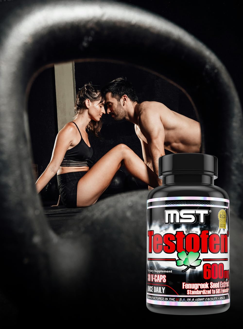 MST Testofen Twin Pack dietary product, 600mg Fenugreek Seed Extract, 60 Count (2 Bottles)