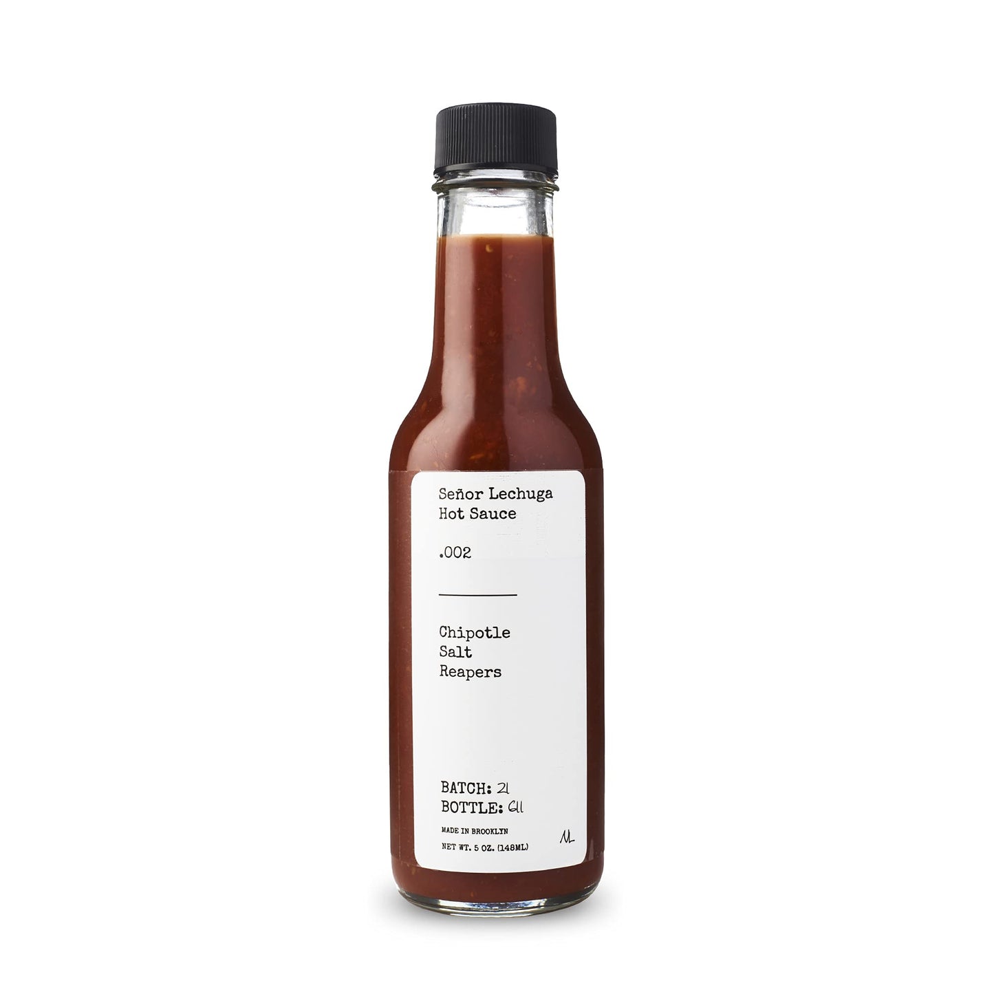 Seor Lechuga Hot Sauce - Hot Sauce Made From Carolina Reaper Peppers And Habanero Pepper - .002 Chipotle, Salt, Reaper
