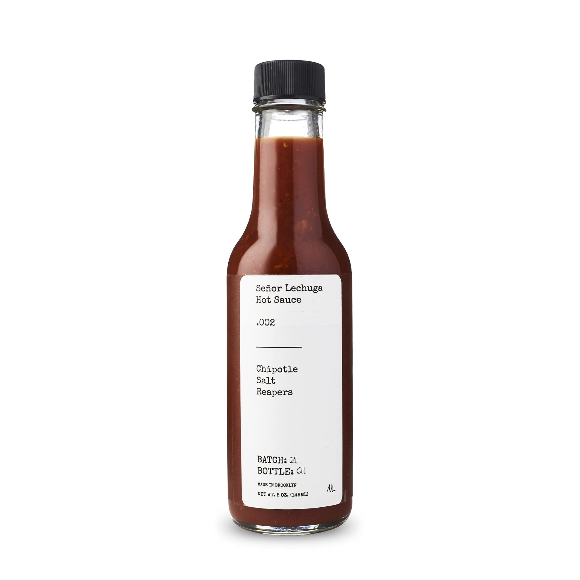 Seor Lechuga Hot Sauce - Hot Sauce Made From Carolina Reaper Peppers And Habanero Pepper - .002 Chipotle, Salt, Reaper
