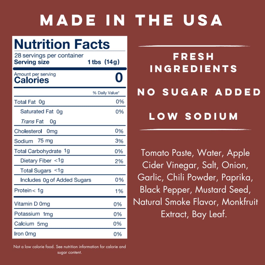 Yo Mamas Foods Keto Barbecue Sauce, Vegan, No Sugar Added, Low Carb, 14 Ounce (Pack of 2)