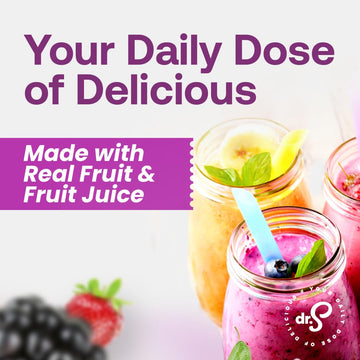 Dr. Smoothie 100% Crushed Mixed Berry - No Added Sugar, Made With Real Fruits/Fruit Juice - Vegan, No Artificial Colors Or Flavo