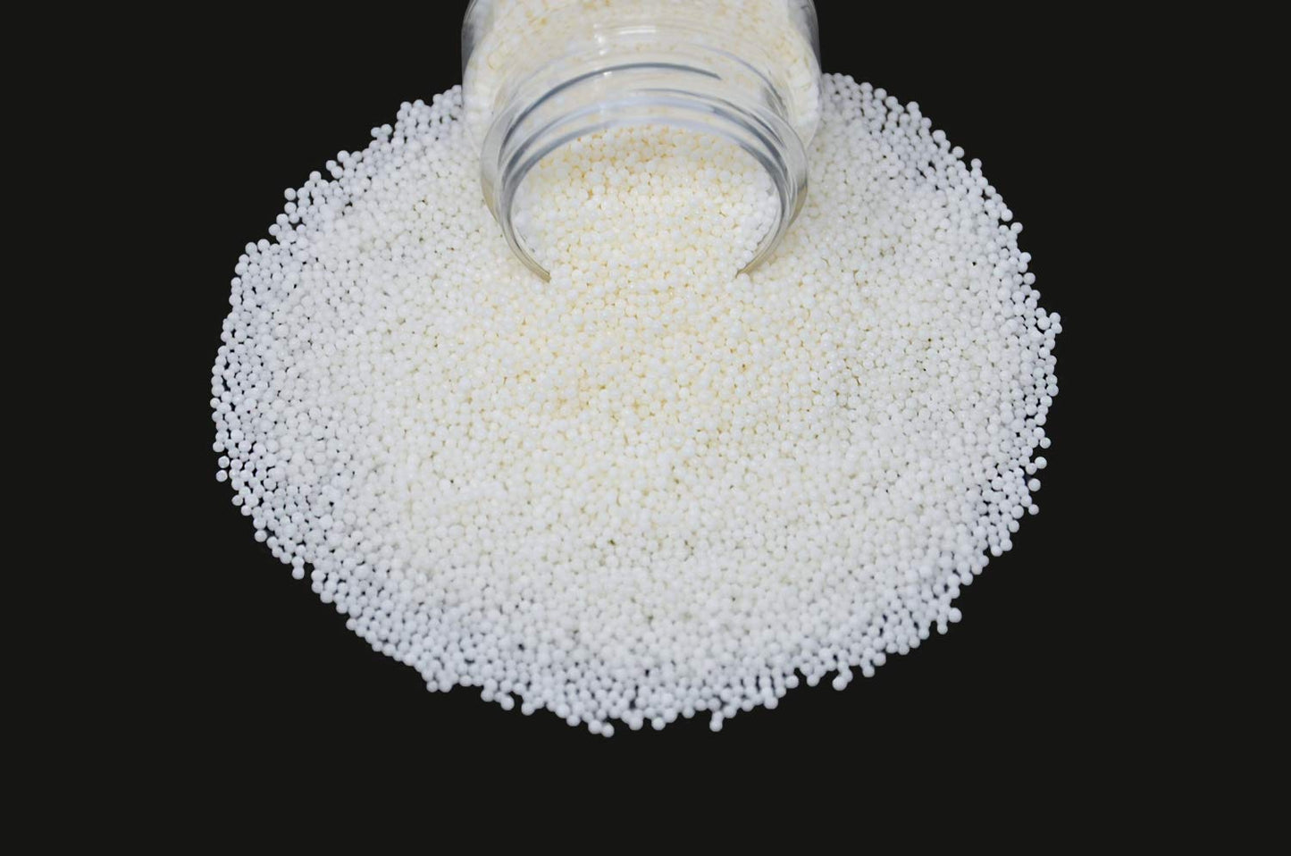 Mystic Sprinkles Solid Color Nonpareils 3.8Oz Bottle (Wonderfully White)