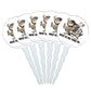 GRAPHICS & MORE Cupcake Picks Set of 6, Acrylic, Multi Color, Where the Wild Things Are Theme