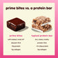 Prime Bites Protein Brownie From Alpha Prime Nutrition Products | High Protein, Collagen Fortified Low Sugar Treat | Delicious Snack | 12 Bars Per Box (Chocolate Glazed Donut)