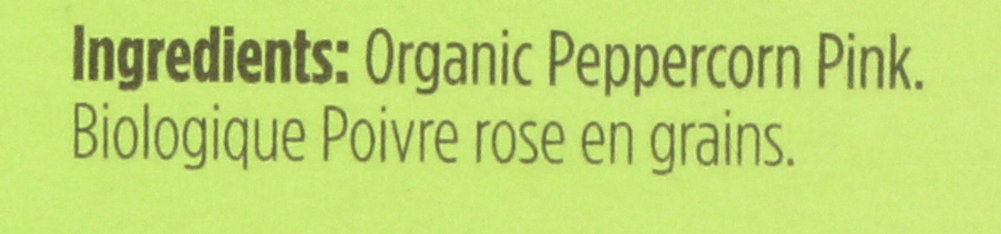 Spicely Organic Peppercorn Pink Whole 0.15 Ounce Ecobox Certified Gluten Free