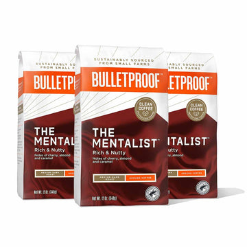 Bulletproof The Mentalist Medium-Dark Roast Ground Coffee, 12 Ounces (Pack Of 3), 100% Arabica Coffee Sourced From Central And South America