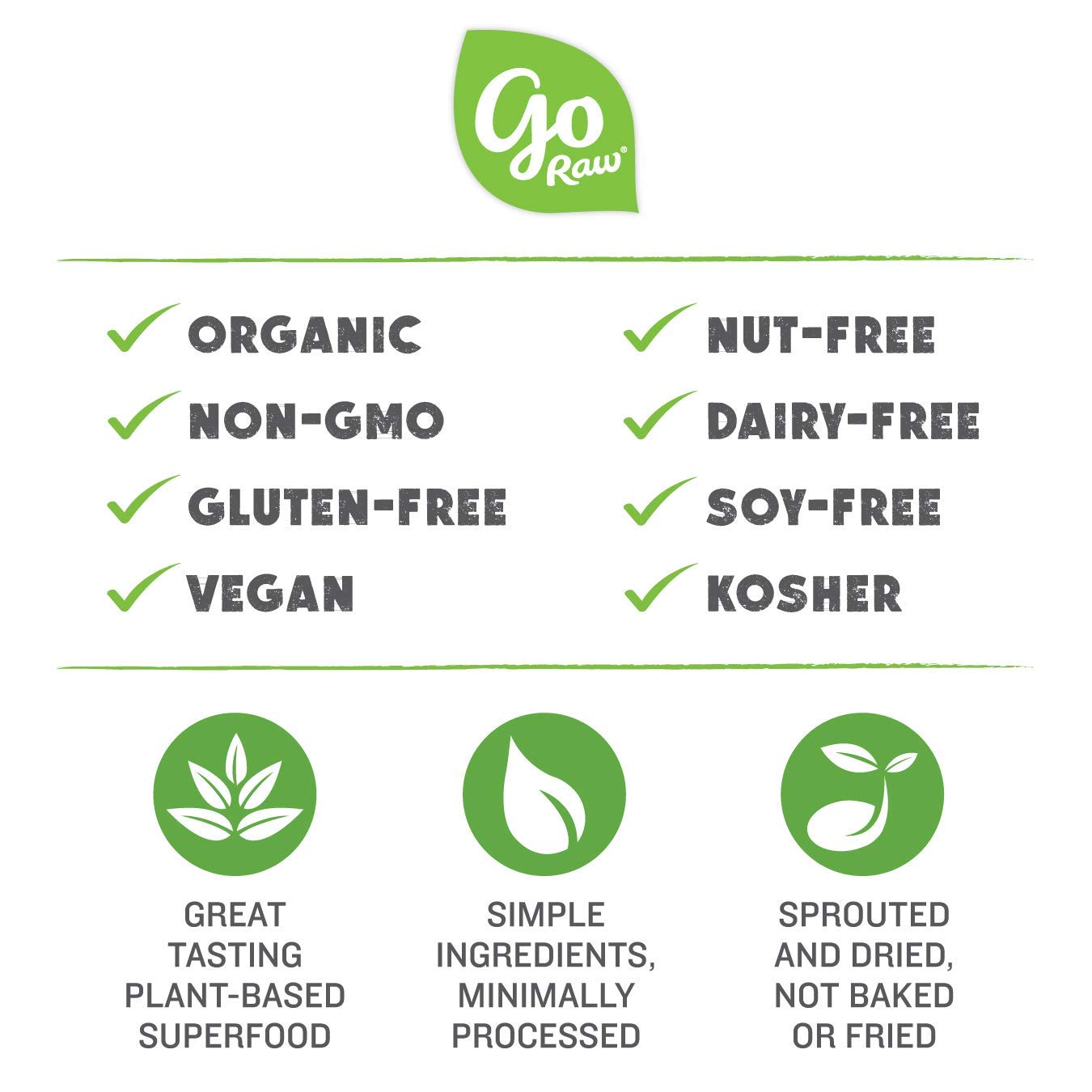 go Raw with Sea Salt Sprouted Organic Bag Keto Vegan Gluten Free Snacks Superfood, Sunflower Seeds, 22 Oz (22)