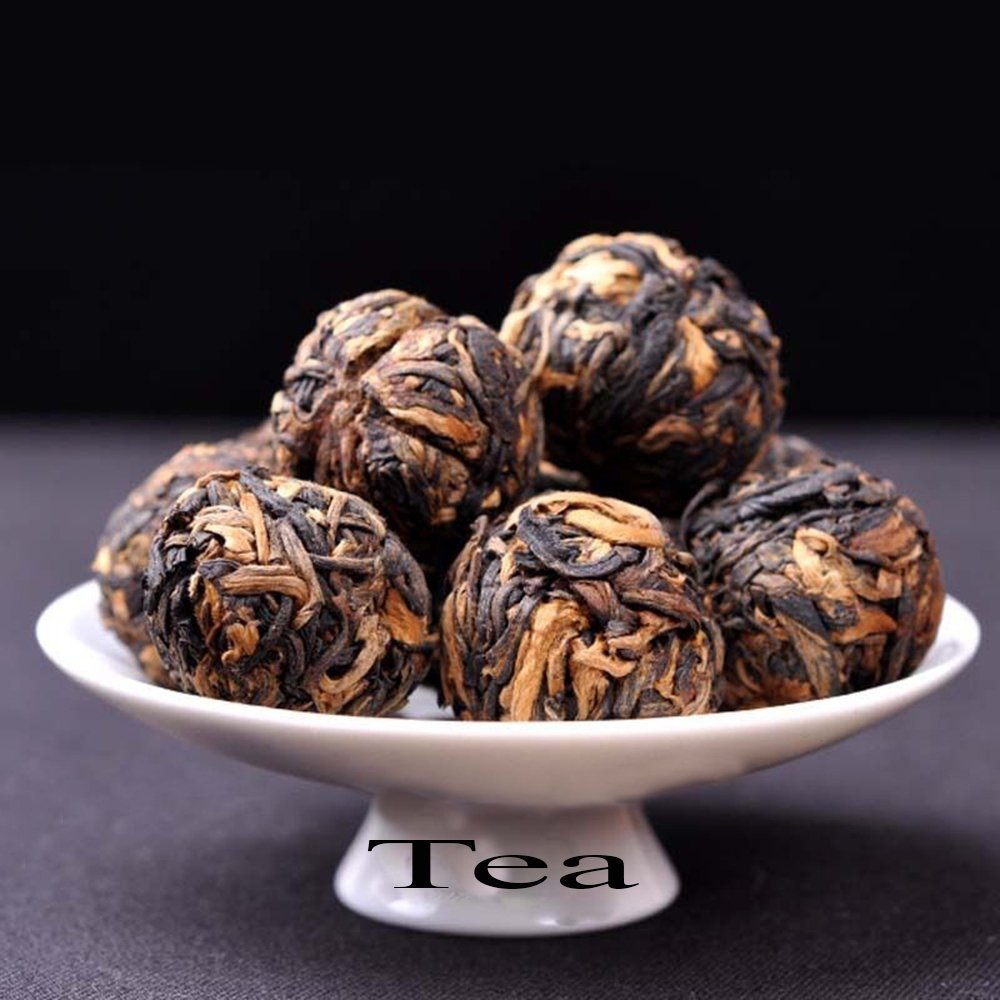 Tealyra Black Dragon Pearls Loose Leaf Tea - Premium Yunnan Black Tea - 220g (8 oz) - Bold Caffeine