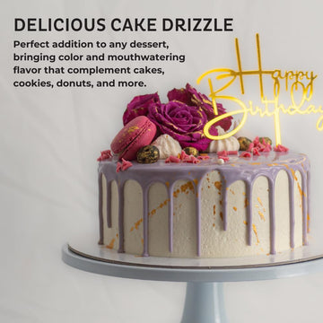 Chocolate-Flavored Cake Drizzle By Chefmaster, Edible Cake Drip Frosting For Decorating, Drip For Cakes, Cupcakes, Cookies, Donu
