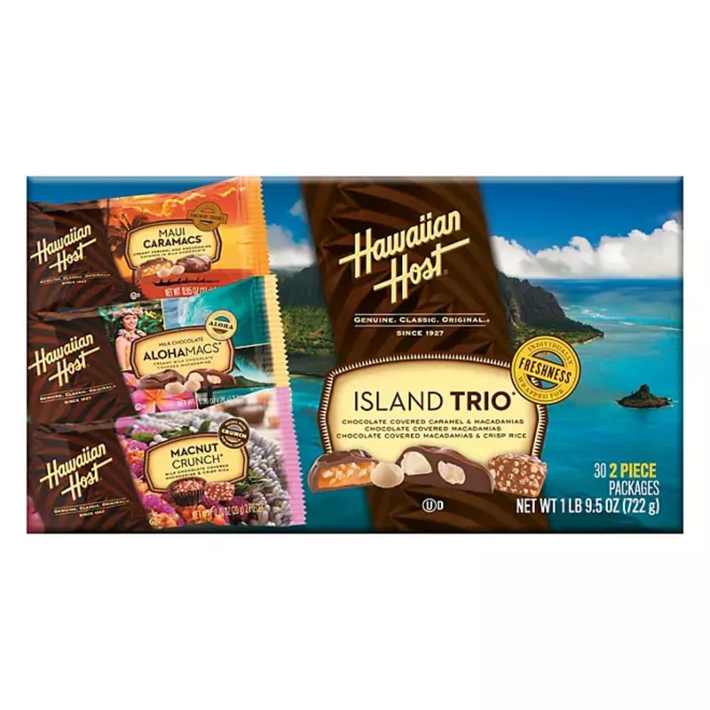 Hawaiian Host Island Trio Chocolate & Macadamia Pack