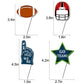 48Pcs Football Cupcake Topper Wrapper Party Supplies Decoration Sports Game Day Super Bowl Sunday