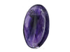 Amethyst Thumb Worry Rubbing Stone For Anxiety Healing ~ Oval Cabochon Stone ~ Easy To Carry Natural Crystal Pocket Palm Stone