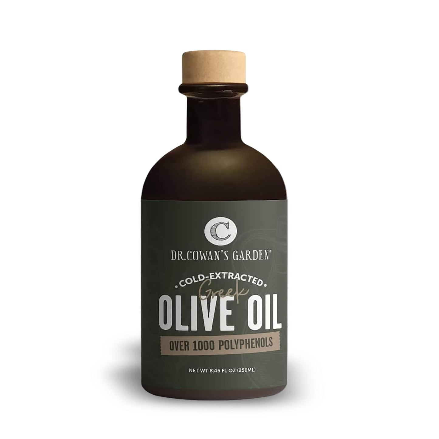 Dr. Cowans Garden 1000+ Polyphenol Greek Extra Virgin Olive Oil - Single Estate Extra Virgin Olive Oil with Highest Polyphenols 