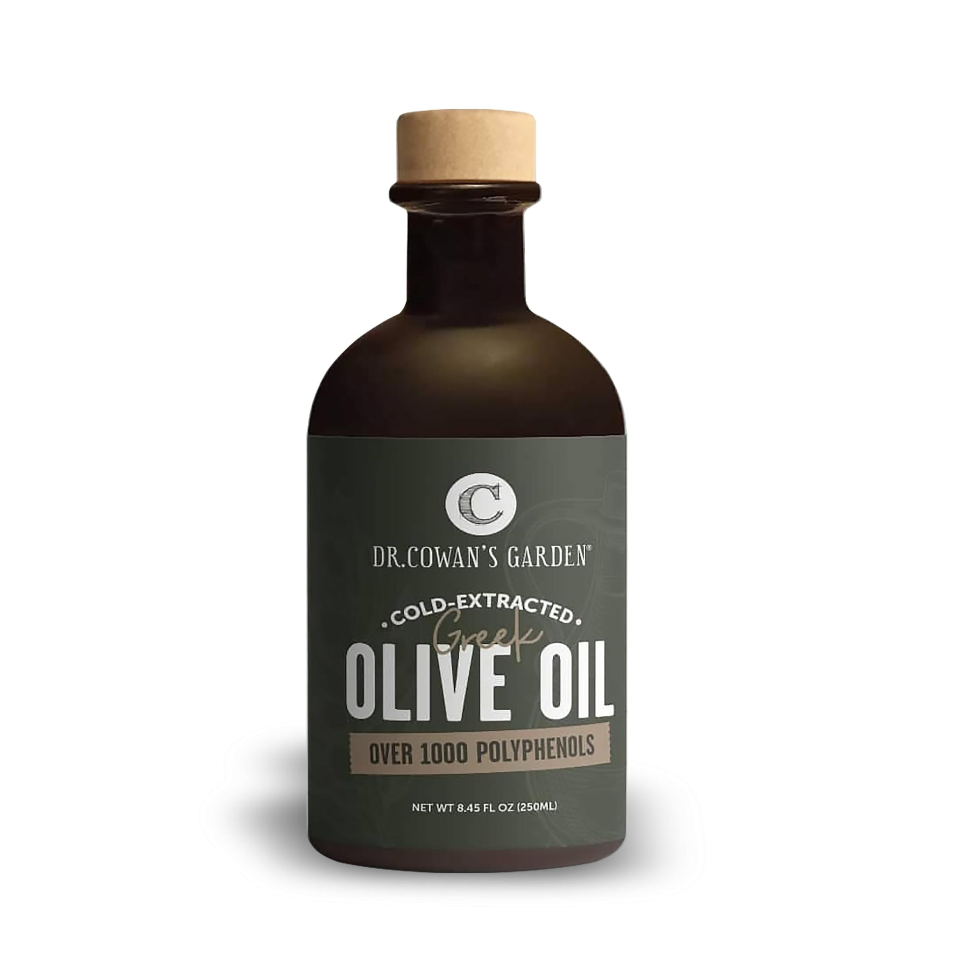Dr. Cowans Garden 1000+ Polyphenol Greek Extra Virgin Olive Oil - Single Estate Extra Virgin Olive Oil with Highest Polyphenols 
