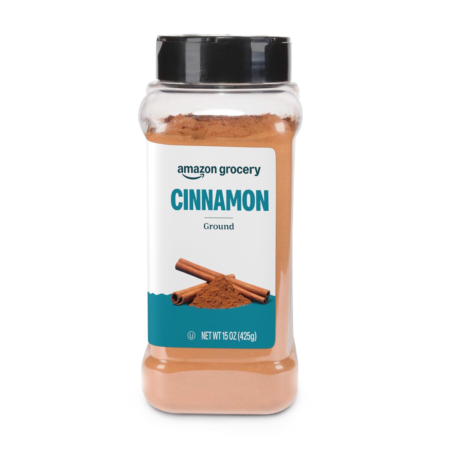 Amazon Grocery Ground Cinnamon, 15 Oz, Pack of 1, Previously Happy Belly