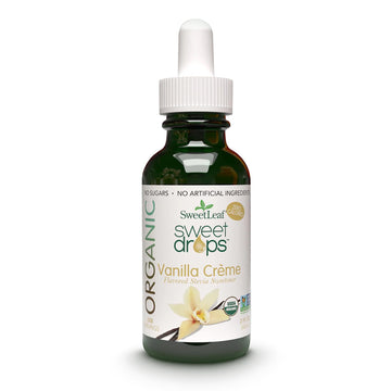Sweetleaf Organic Sweet Drops - Flavored Stevia Liquid Sweetener, Stevia Extract, Zero Calorie, Keto Friendly, Non Gmo, Natural Flavor, Sugar Alternative - Vanilla Creme, 2 Fl Oz (Pack Of 1)