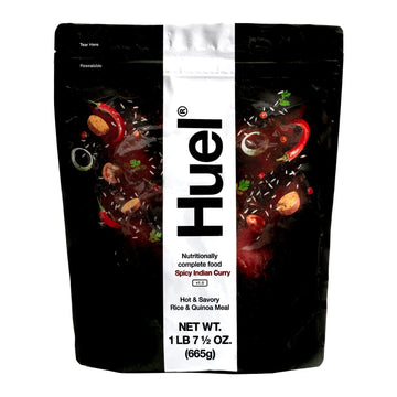 Huel Hot and Savory Instant Meal Replacement - Spicy Indian Curry - 14 Scoops Packed with 100% Nutritionally Complete Food, Incl