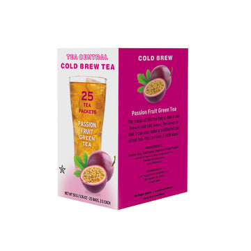 Life Plus Style Gourmet TEA CENTRAL Passion Fruit Iced Tea with Organic Ceylon Green Tea Refreshing Tea Beverages Natural Flavor