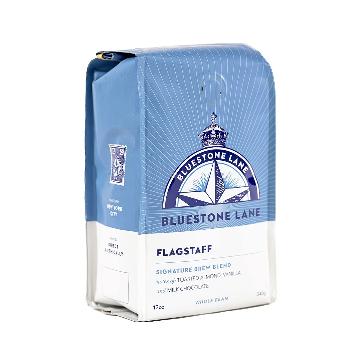 Bluestone Lane Flagstaff Ground Coffee  Medium Roast  Filter & Cold Brew Blend  12 Ounce Bag