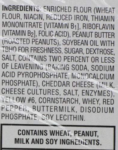 Austin Cheese Crackers With Peanut Butter, 1.38Oz (27 Count)