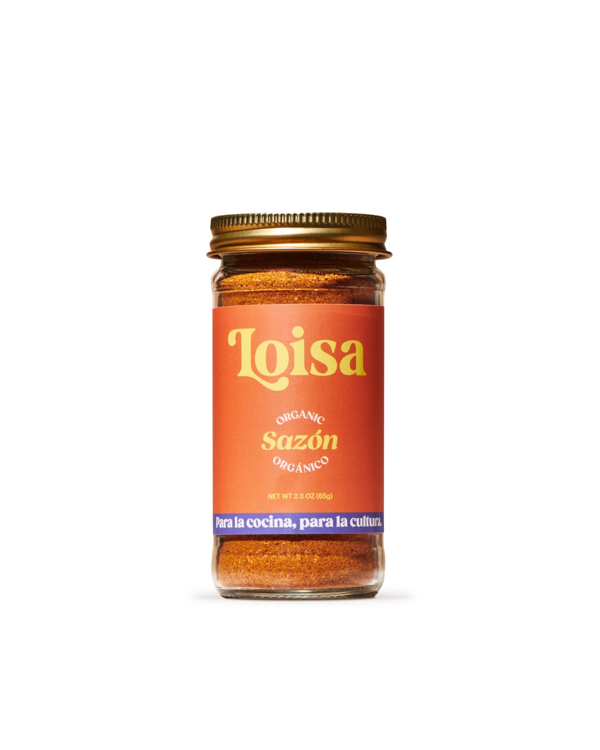 Loisa Saz  n Seasoning, USDA Organic, Non-GMO, No-MSG, No Preservatives, No Artificial Coloring, No Artificial Flavors, 2.3oz, P