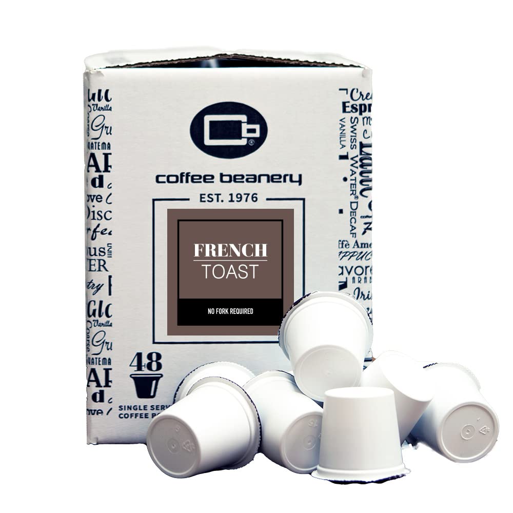 Coffee Beanery French Toast Coffee Pods - Medium Roast, 48 Count Pack