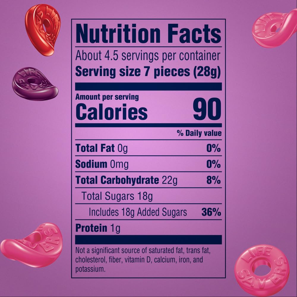 LIFE SAVERS Gummies Candy  Wild Berry Gummy Candy Variety Pack  4.6 Oz Bags (Pack of 12)
