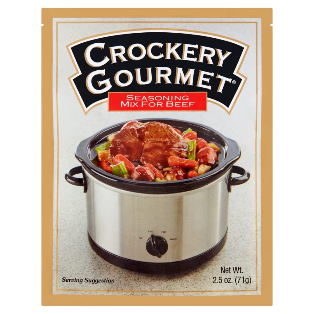 Crockery Gourmet Seasoning Mix For Beef, 2.5-Ounce Packets (Pack Of 12)